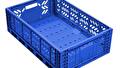 Foldable plastic container